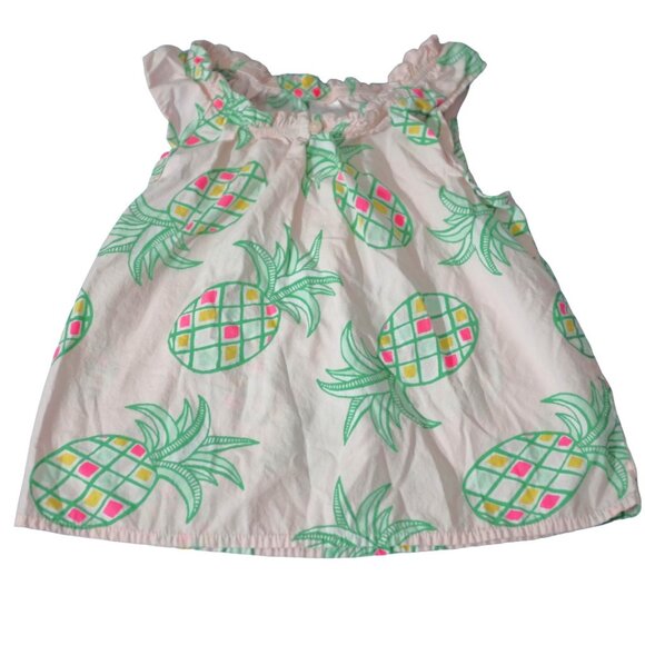 COPY - Gymboree island cruise pink neon pineapple top shirt size 5 - Picture 1 of 3